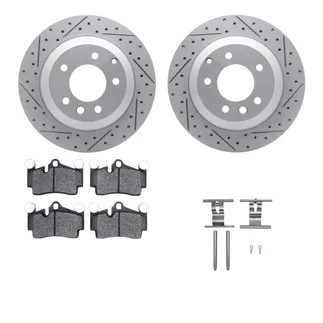 R1 Concepts WBUH1-74064 Brake Rotors - Carbon Coated - D/S W/ Optimum Oe Pads & Hdw
